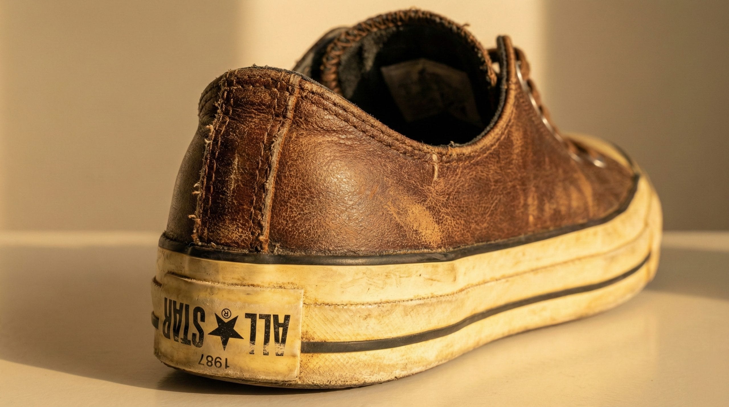 Stranger Things Converse Upside Down dokulu deri detay